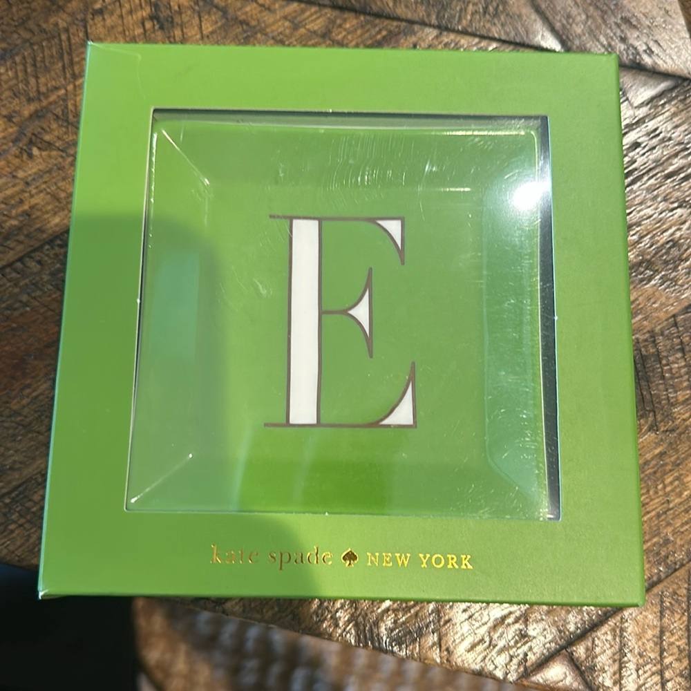 Kate Spade “E” jewelry tray